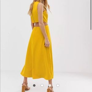 Warehouse midi dress with open back US 6
